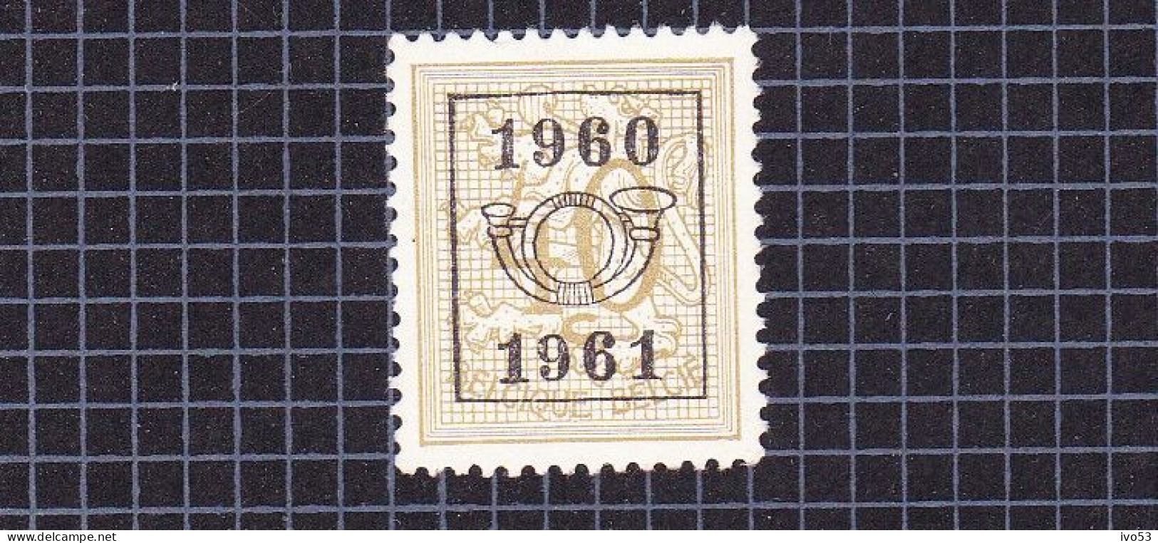 1960 Nr PRE706(*) Zonder Gom.Heraldieke Leeuw:40c.Opdruk 1960-1961. - Typos 1929-37 (Lion Héraldique)