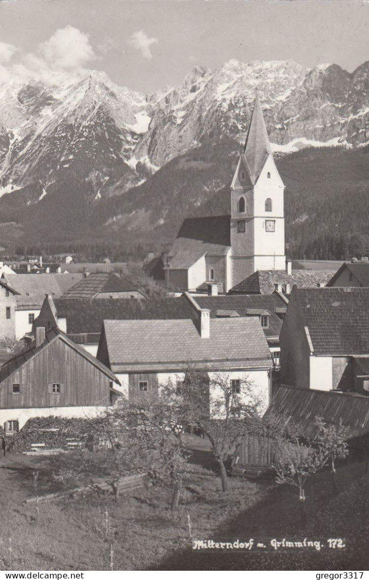 E1884) MITTERNDORF Mit Grimming - FOTO AK - Kirche U. Haus DETAILS - Bad Mitterndorf