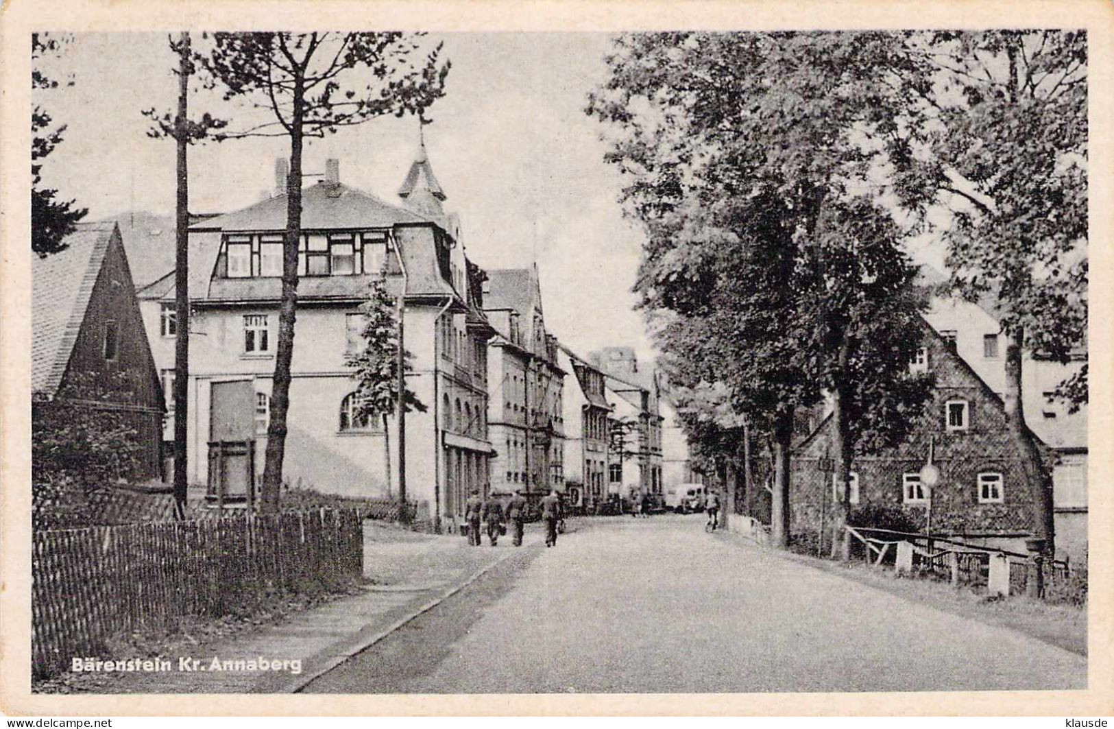 Bärenstein (Kr.Annaberg) - Hauptstrasse Gel.1949 - Baerenstein