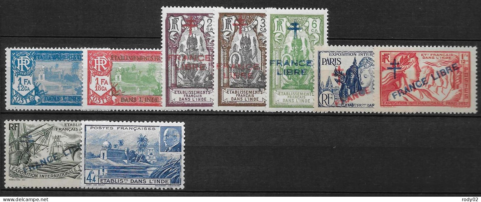 ANCIENNES COLONIES FRANCAISES - LOT DIVERS - 6 SCANS - Sammlungen