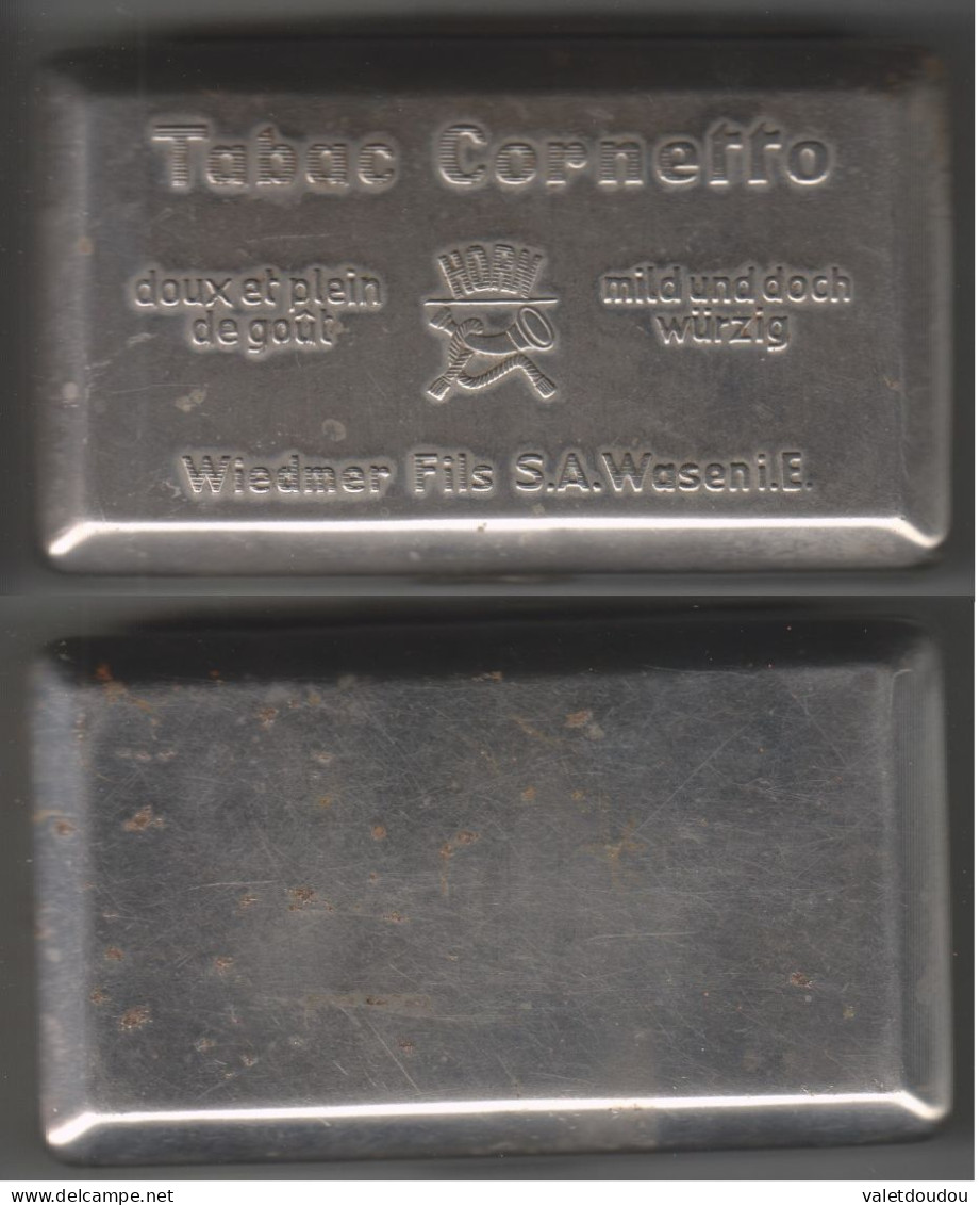 Boite A Tabac CORNETTO Wiedmer Fils S.A. Waseni.E. - Empty Tobacco Boxes