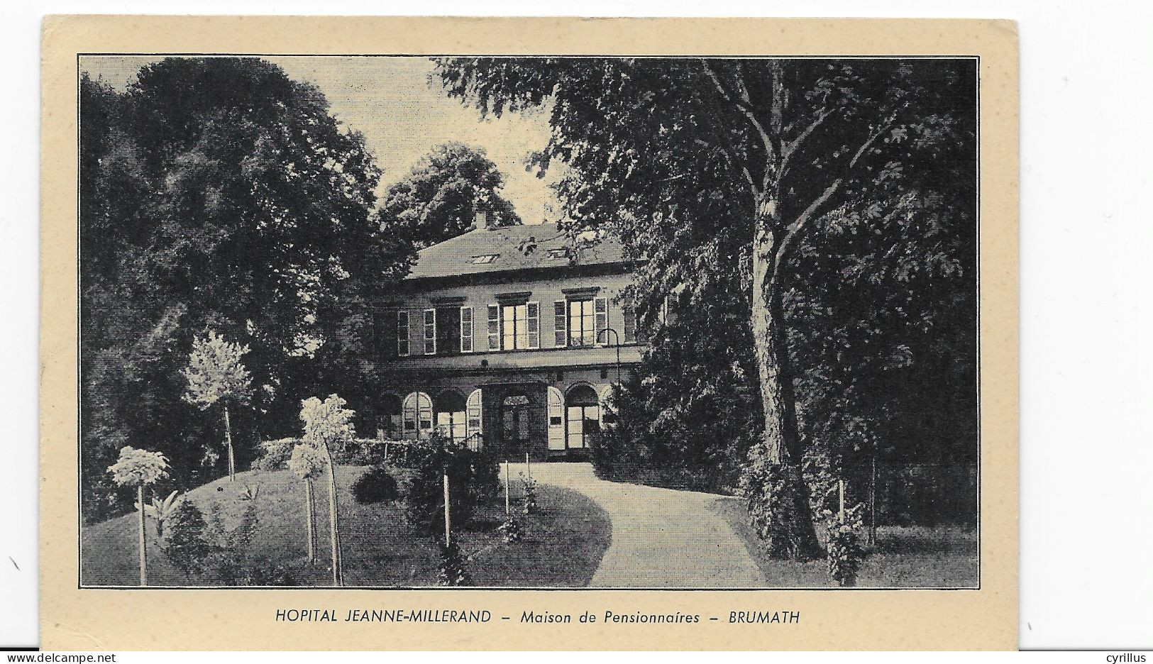 CPA - BRUMATH - HOPITAL JEANNE-MILLERAND - Maison Des Pensionnaires - Brumath