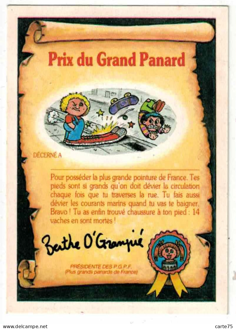 Carte Les Crados, N° 16, Suzon Glaçon, Garbage Pail Kids - Autres & Non Classés