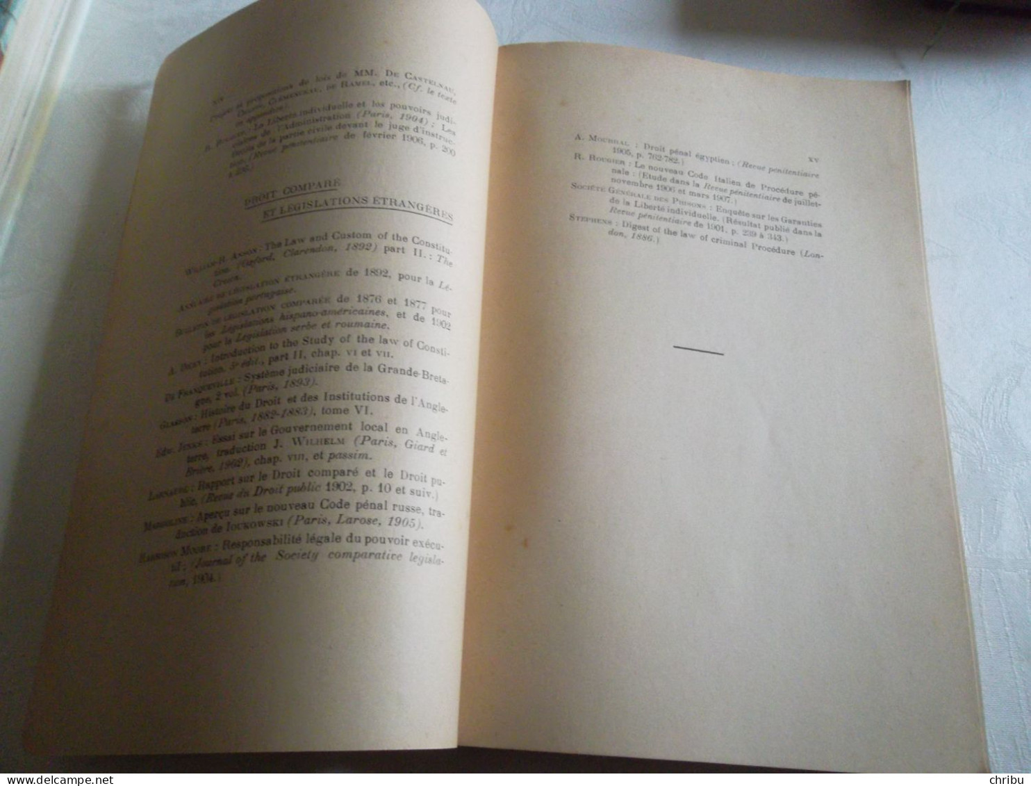 De La Responsabilité Des Magistrats Et Officiers De Police Judiciaires Par Louis Alfred  PAGES 1907 - Recht