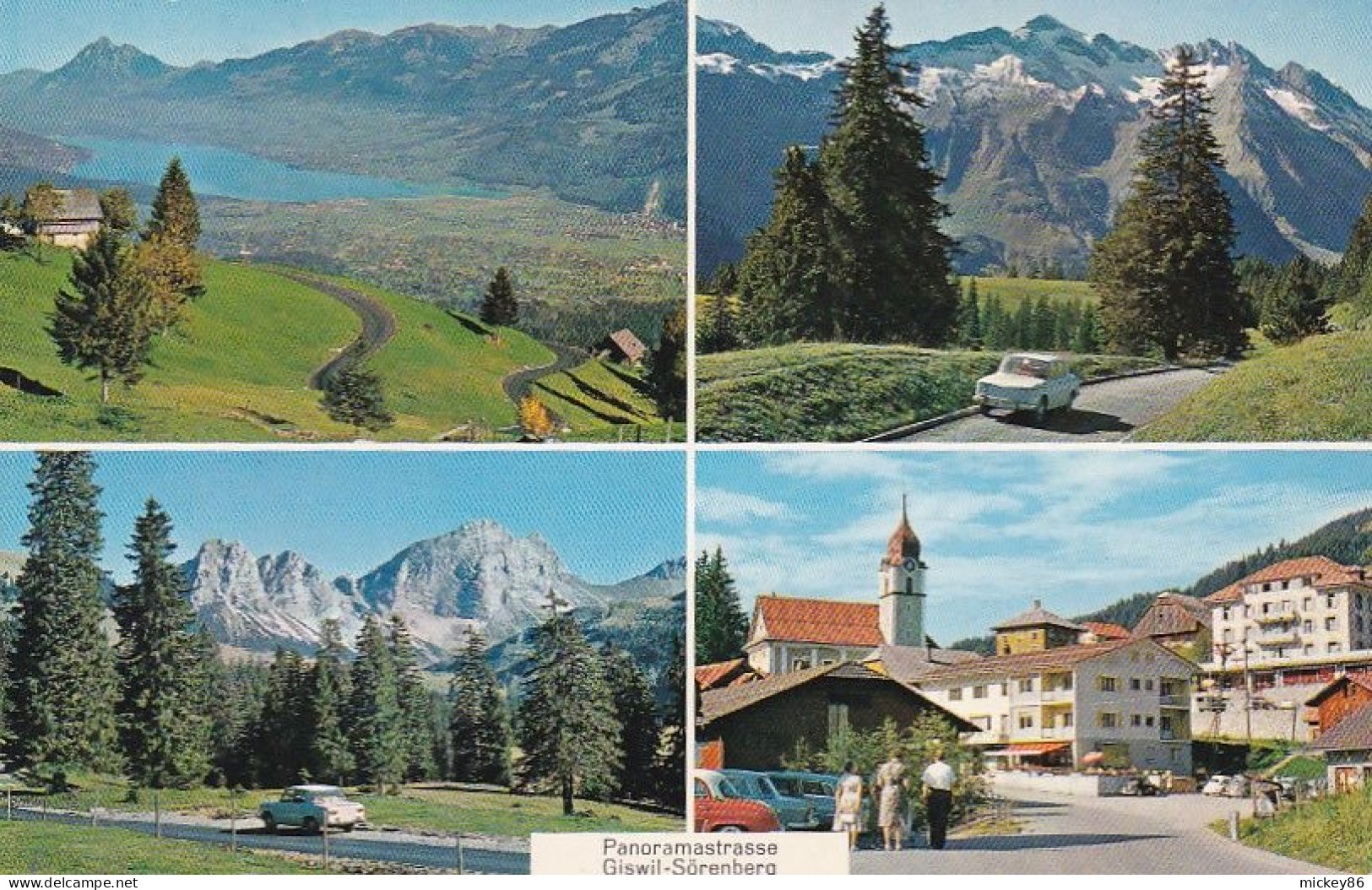 Suisse -- 1964 --cachet Du 19-4-1964--LUZERN Pour PARIS 12° Sur Cp  14 X 9  Multivues (voitures) - Lettres & Documents