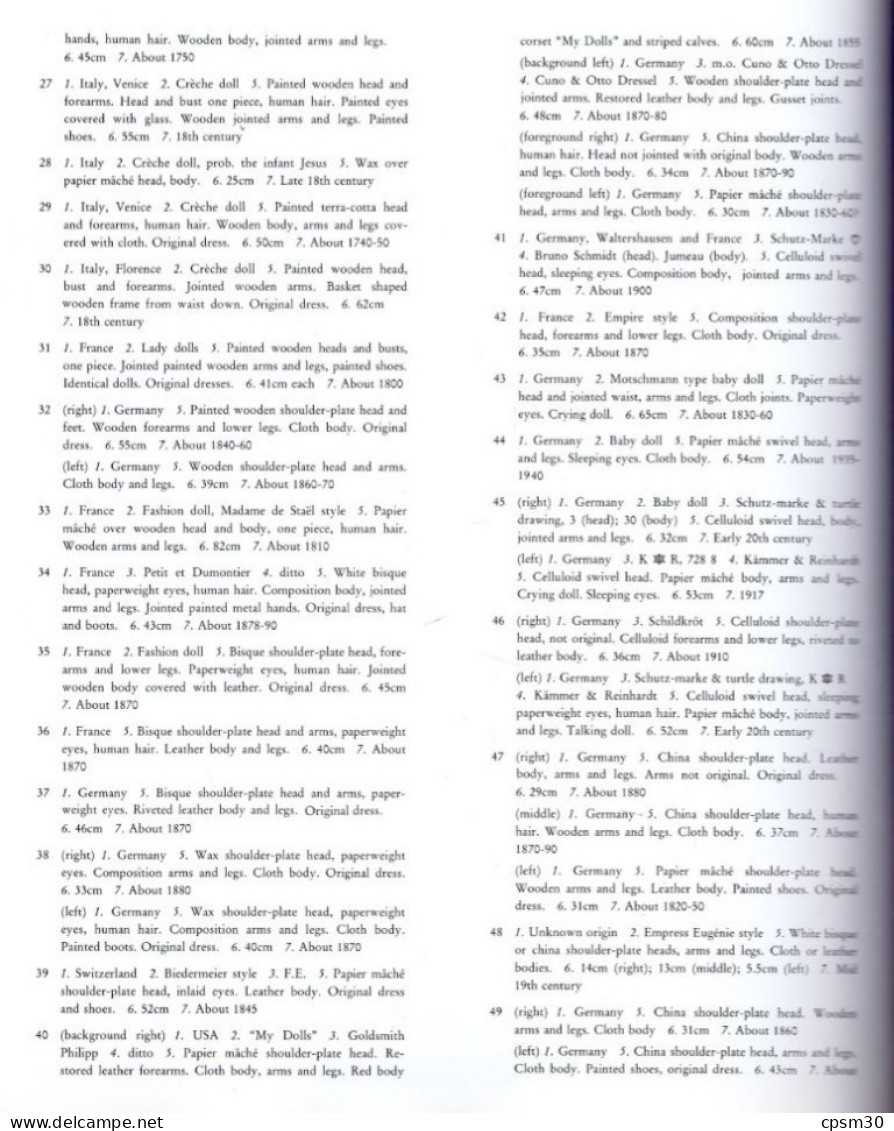 Livre, Catalogue De Réferences De Poupées, édition ?? JAPON ?? 160 Pages Environ 1980/90 ( 本の人形 ) - Enzyklopädien