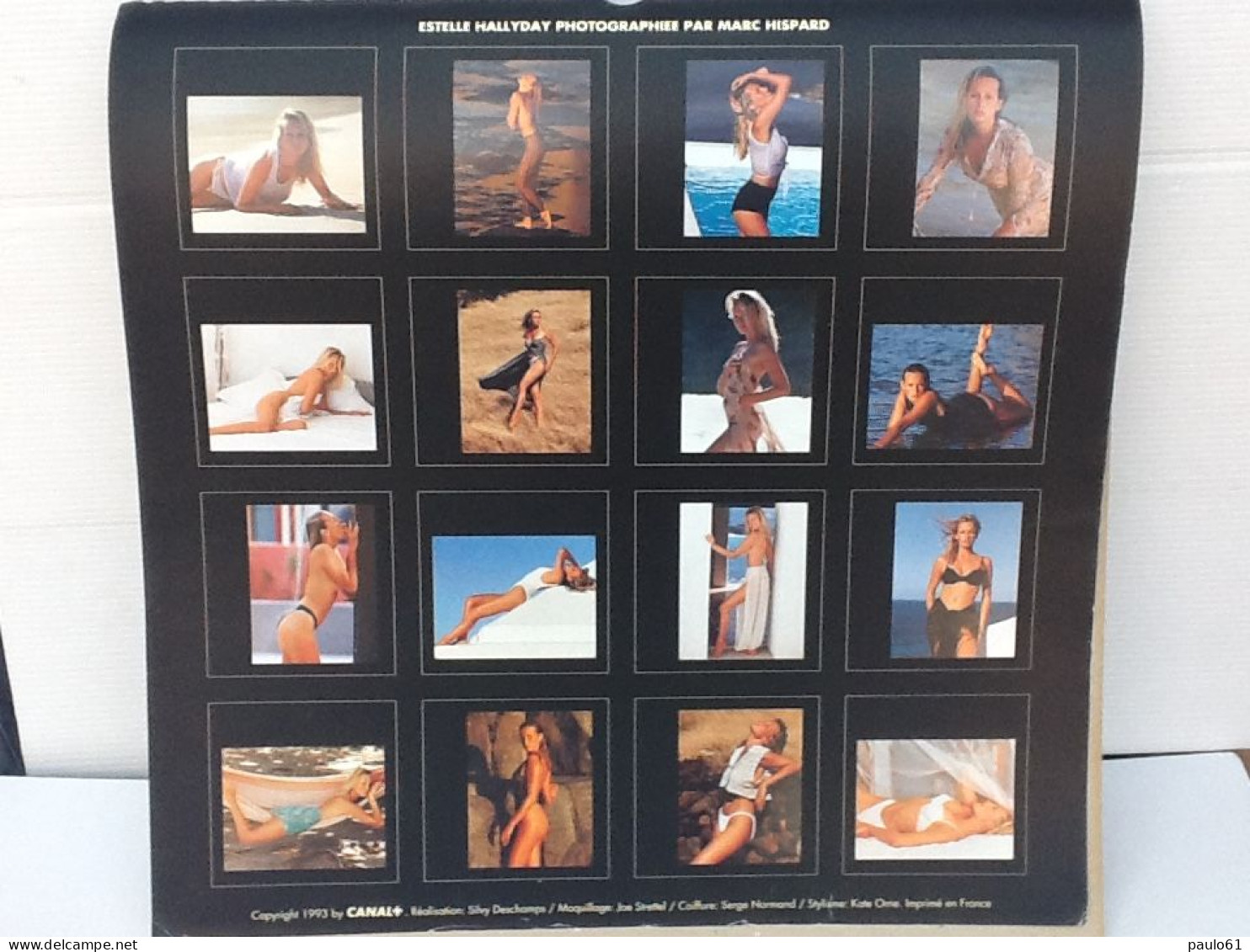 Calendrier 1994 ESTELLE HALLYDAY Dedicassée - Grand Format : 1991-00