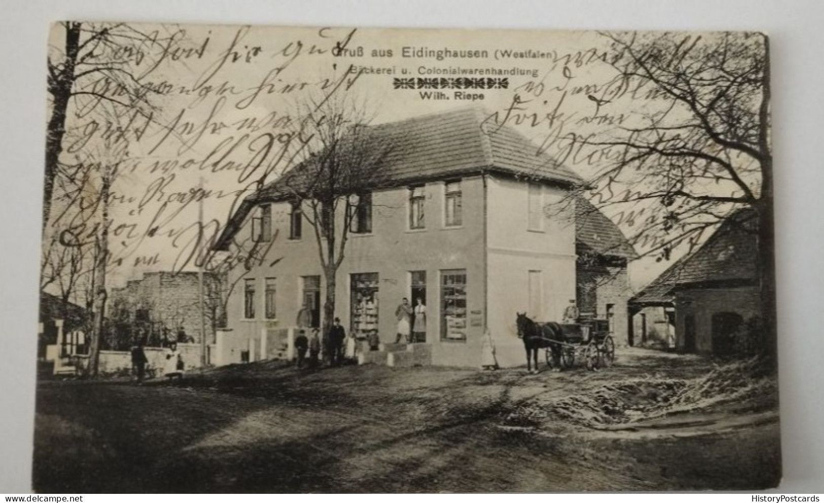 Gruß Aus Eidinghausen, Bäckerei U. Colonialwarenhandlung, Bad Oeynhausen, 1912 - Bad Oeynhausen