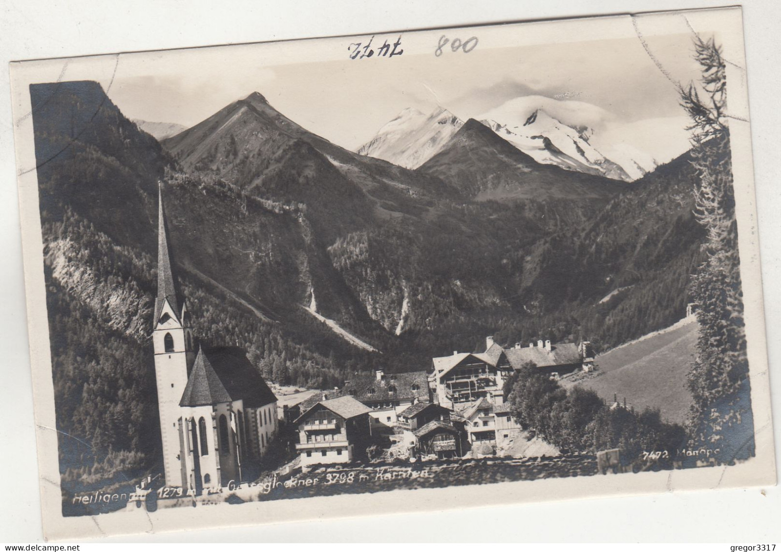 E1938) HEILIGENBLUT Mit Dem GROßGLOCKNER - Kärnten - HAUS DETAILS Im Vordergrund ALT! 1935 - Heiligenblut