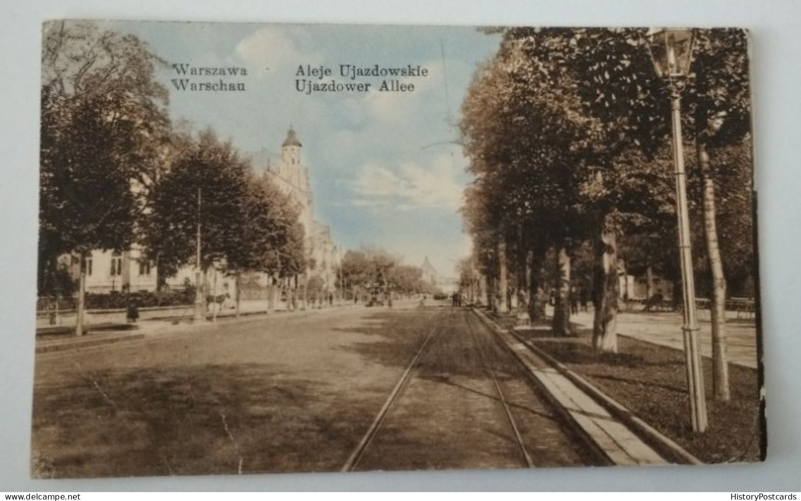 Warschau, Warszawa, Ujazdower Allee, Deutsche Feldpost, 1.WK, 1918 - Pologne