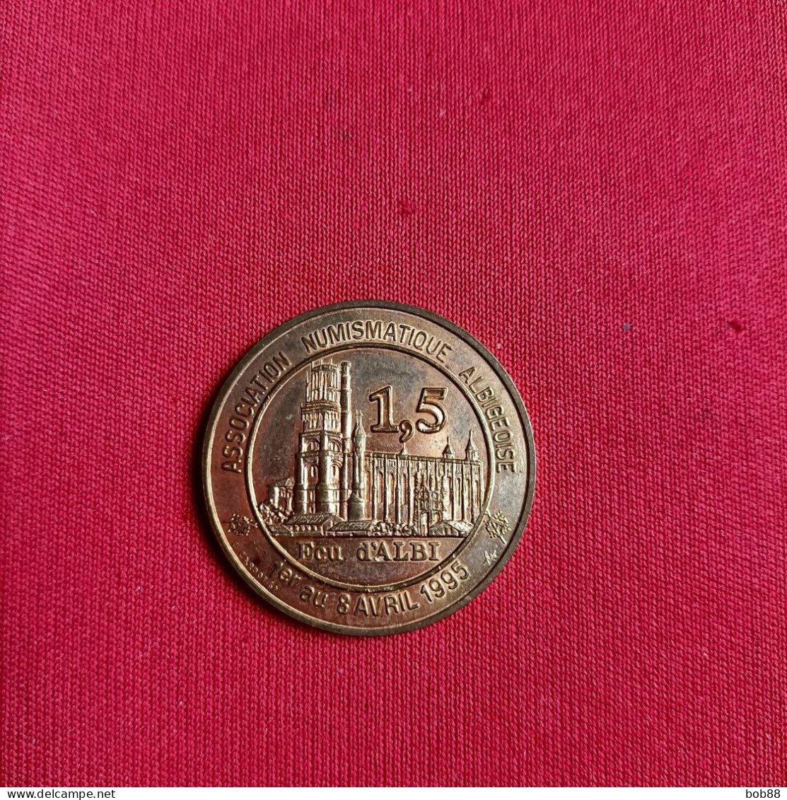 PIECE 1,5 ECU TEMPORAIRE VILLE D' ALBI / 1995 - Euro Delle Città