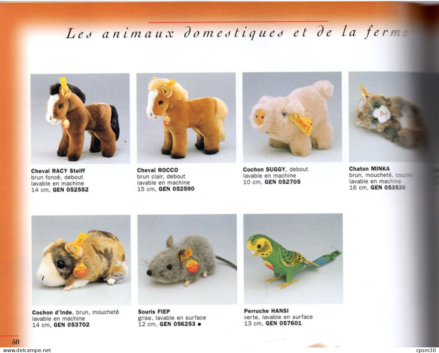 Livre, La vaste collection STEIFF 2002, 106 pages 2002 (ours et peluches)