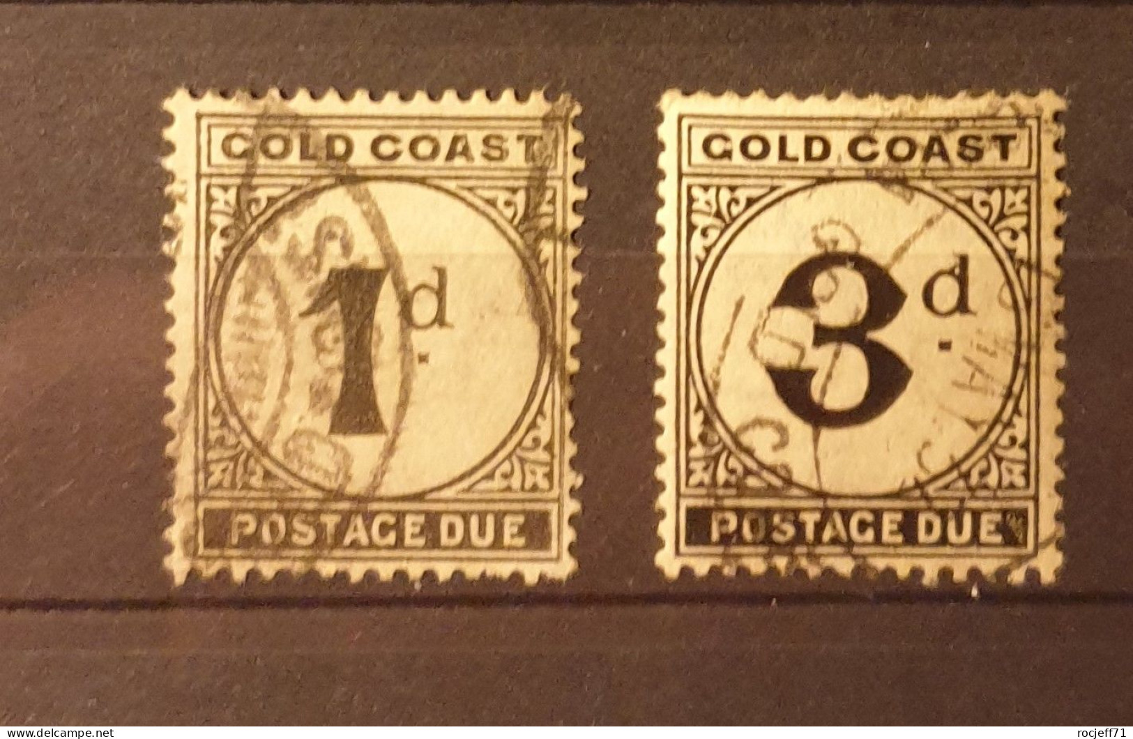 01 - 24 // Gold Coast - Côte D'Or -  Taxe N°2 + N°4  - Old Stamps - Gold Coast (...-1957)