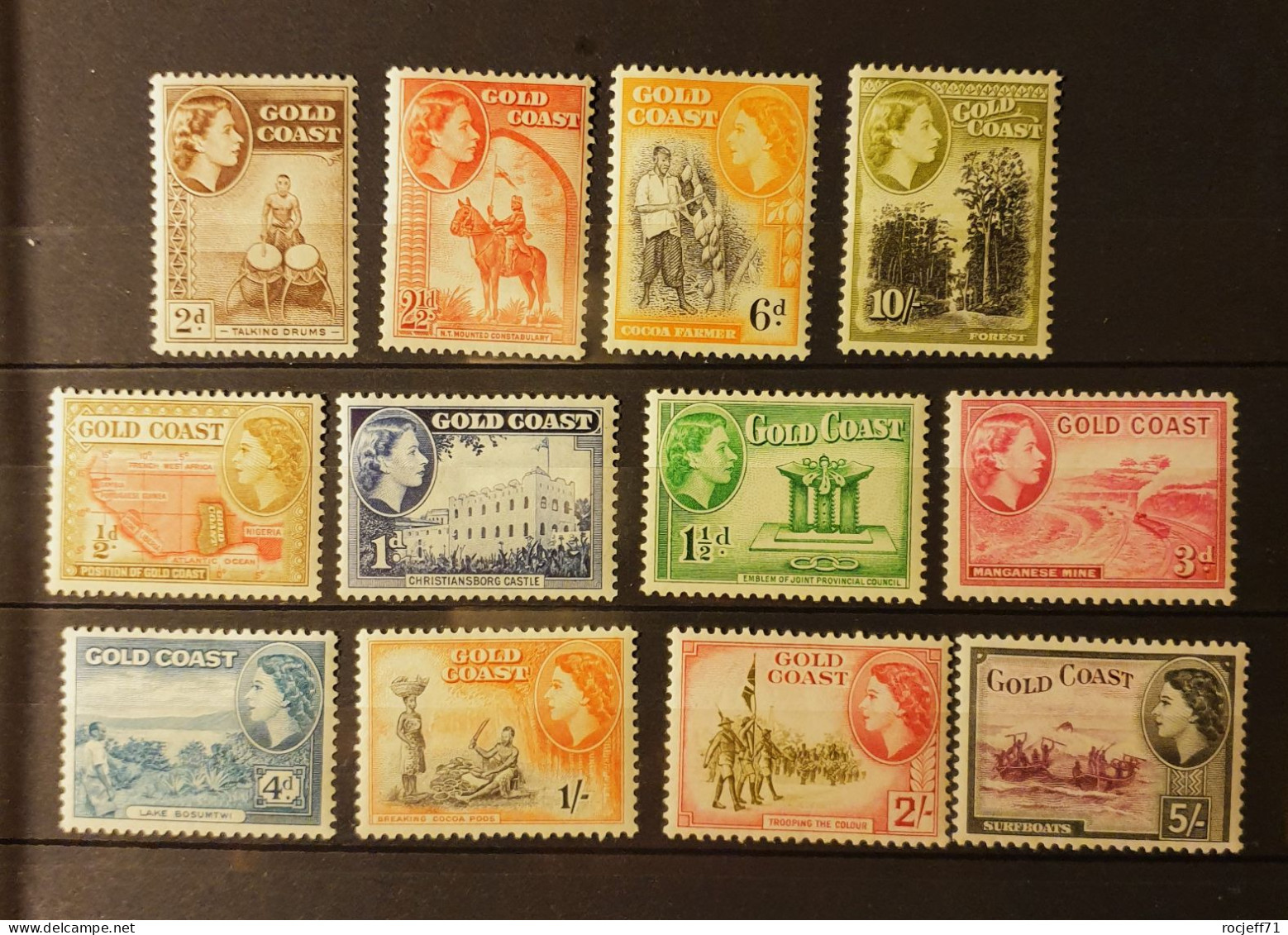 01 - 24 // Gold Coast - Côte D'Or - 1953 - N° 146 à 157 * - MH - Goudkust (...-1957)