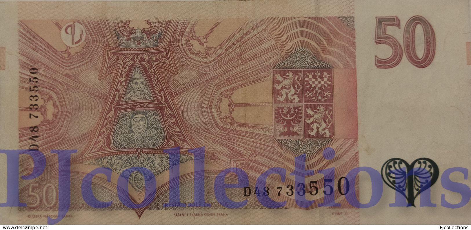 CZECH REPUBLIC 50 KORUN 1997 PICK 17b VF - Tsjechië