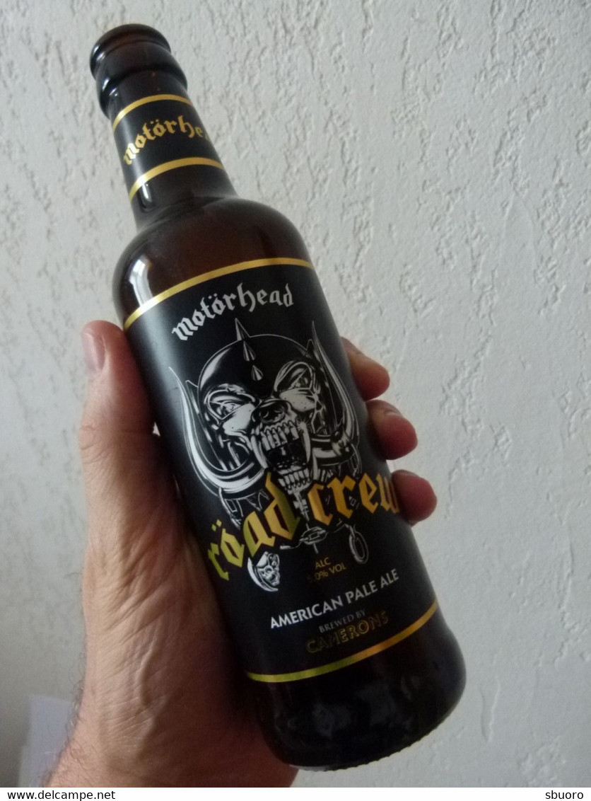 Bouteille De Bière Vide 33cl Motörhead Röad Crew - American Pale Ale, Brewed By Camerons - Bier