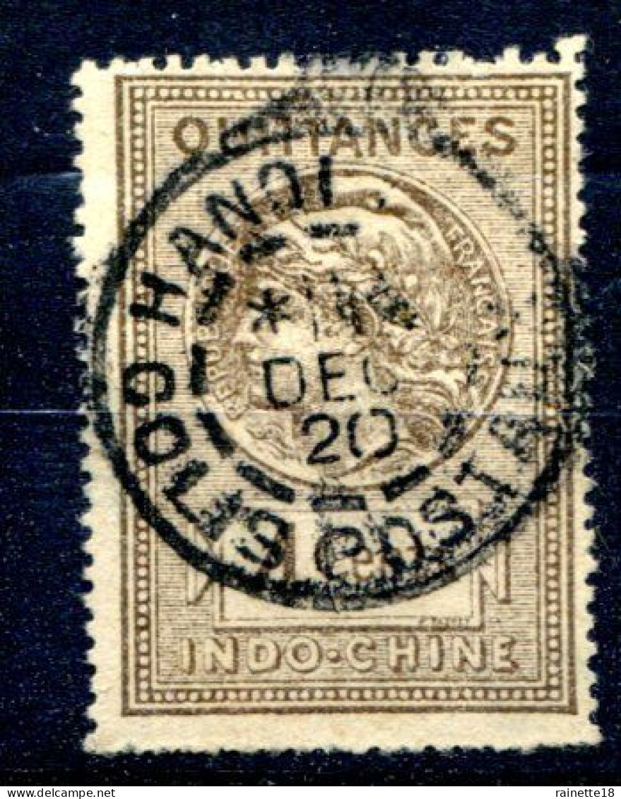 Indochine   Timbre Fiscal  Oblitéré Avec Cachet Colis Postal - Gebraucht