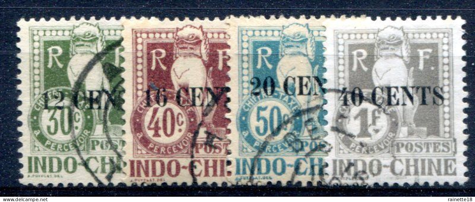 Indochine   Taxes 24/26- + 28 Oblitérés - Used Stamps