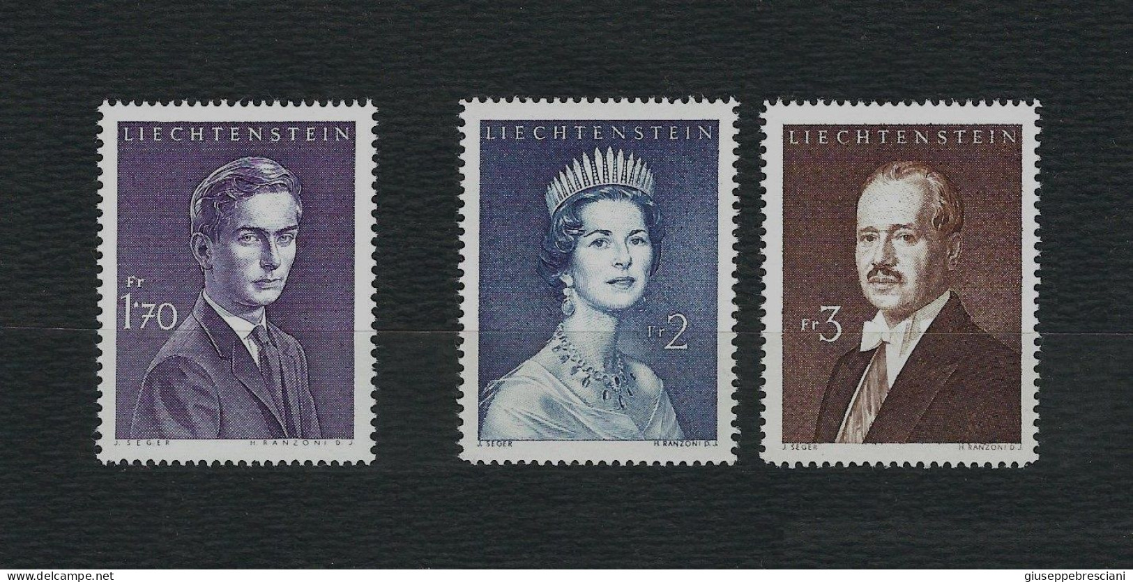 LIECHTENSTEIN 1960-64 - Principi - MNH - Yt: 349 A/B/C - Ungebraucht