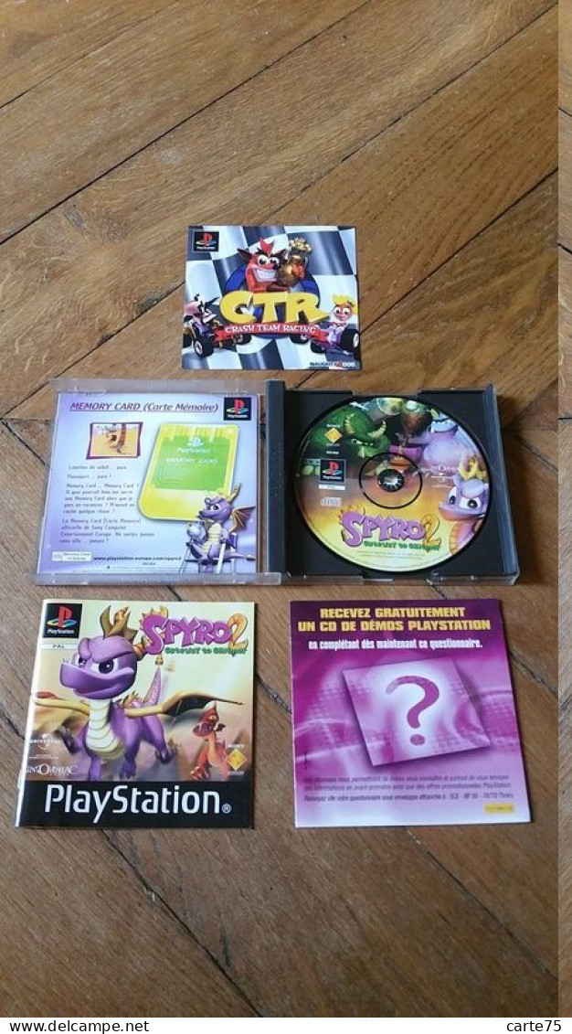 Jeu Playstation PS1 Spyro 2, Complet - Playstation