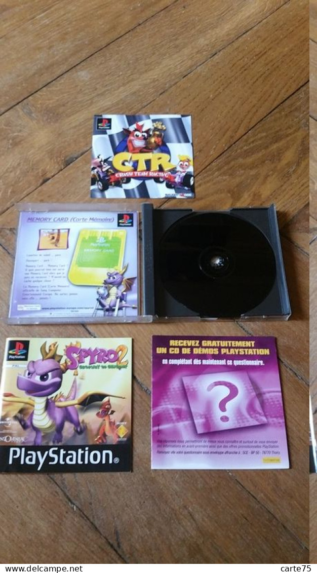 Jeu Playstation PS1 Spyro 2, Complet - Playstation