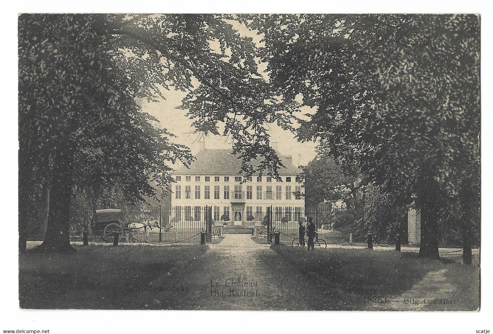 Scheldewindeke    -    Le Château   -   1918    Naar   St. Gilles Waes - Oosterzele