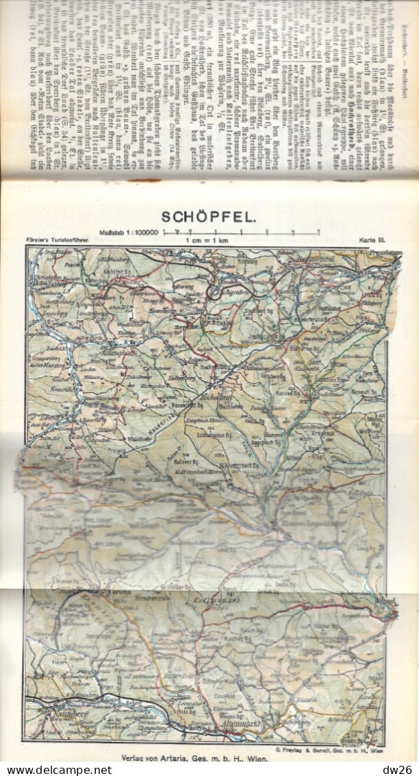 Wienerwald Von Karl Ronniger 1922 - Guide Touristique Vienne (Autriche) Förster's Turistenführer - Oesterreich