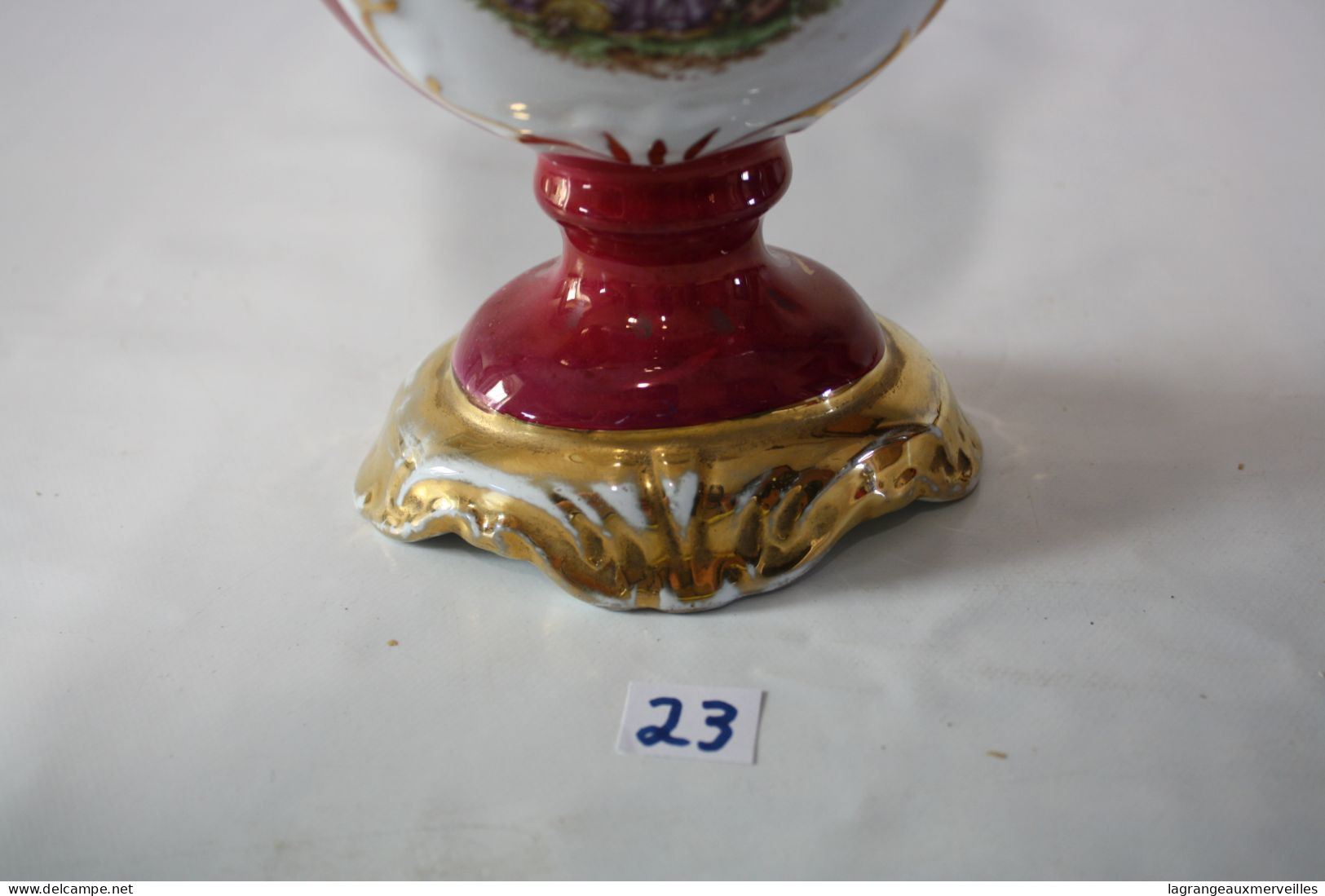 C23 Miniature - Vase En Porcelaine - Romantisme Français - Autres & Non Classés