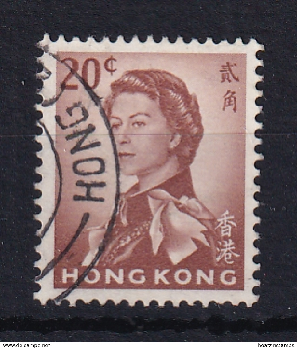 Hong Kong: 1966/72   QE II      SG225       20c   [Wmk Sideways]   Used - Oblitérés