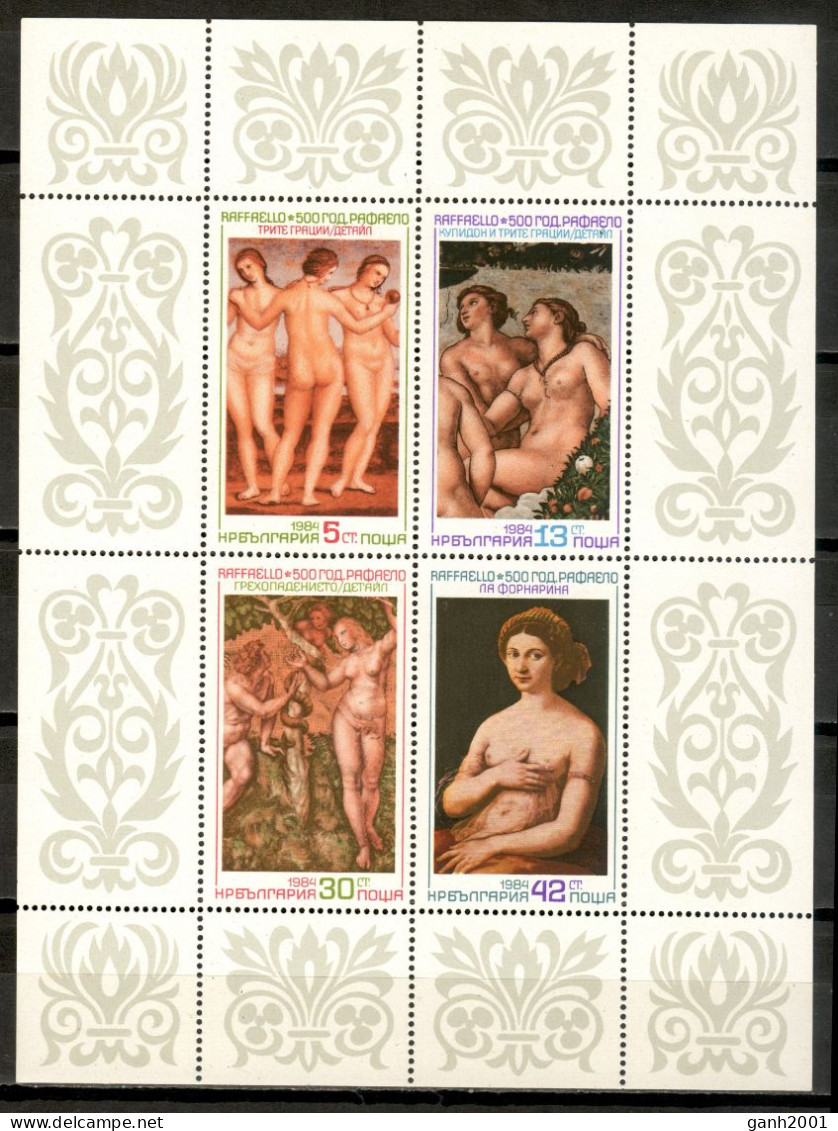 Bulgaria 1984 / Art Paintings Nude MNH Arte Pintura Desnudos Kunst / Kx30  23-26 - Desnudos