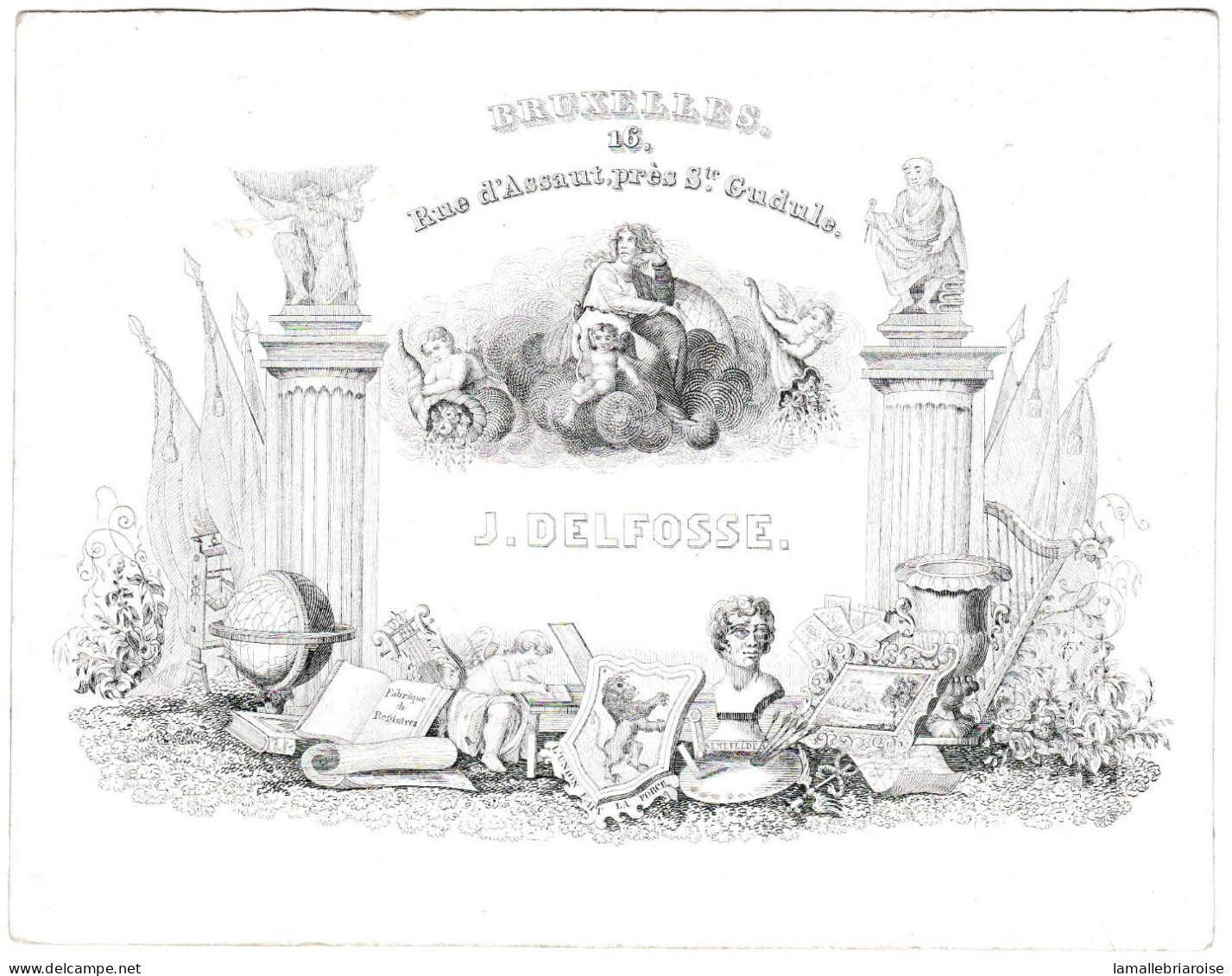 Belgique "Carte Porcelaine"  Porseleinkaart,J. Delfosse, Bruxelles, Dim:159x124mm - Porcelaine