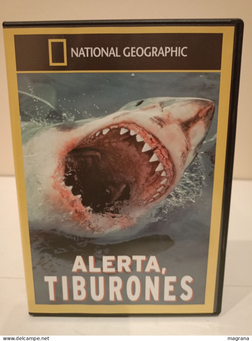 Película Dvd. Alerta, Tiburones. National Geographic. RBA. 2004. Idioma Español. Estado Bueno. - Documentari