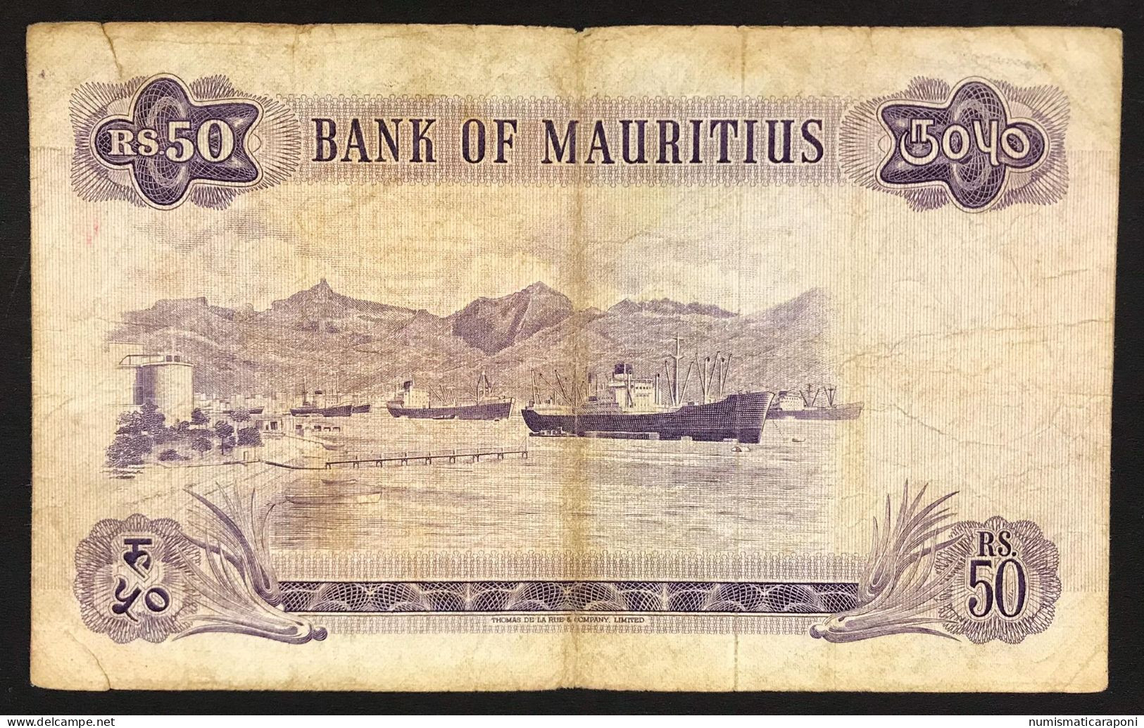 MAURICE  MAURITIUS 50 RUPIE 1967 Pick#33c Taglietti Lotto.4757 - Mauritius