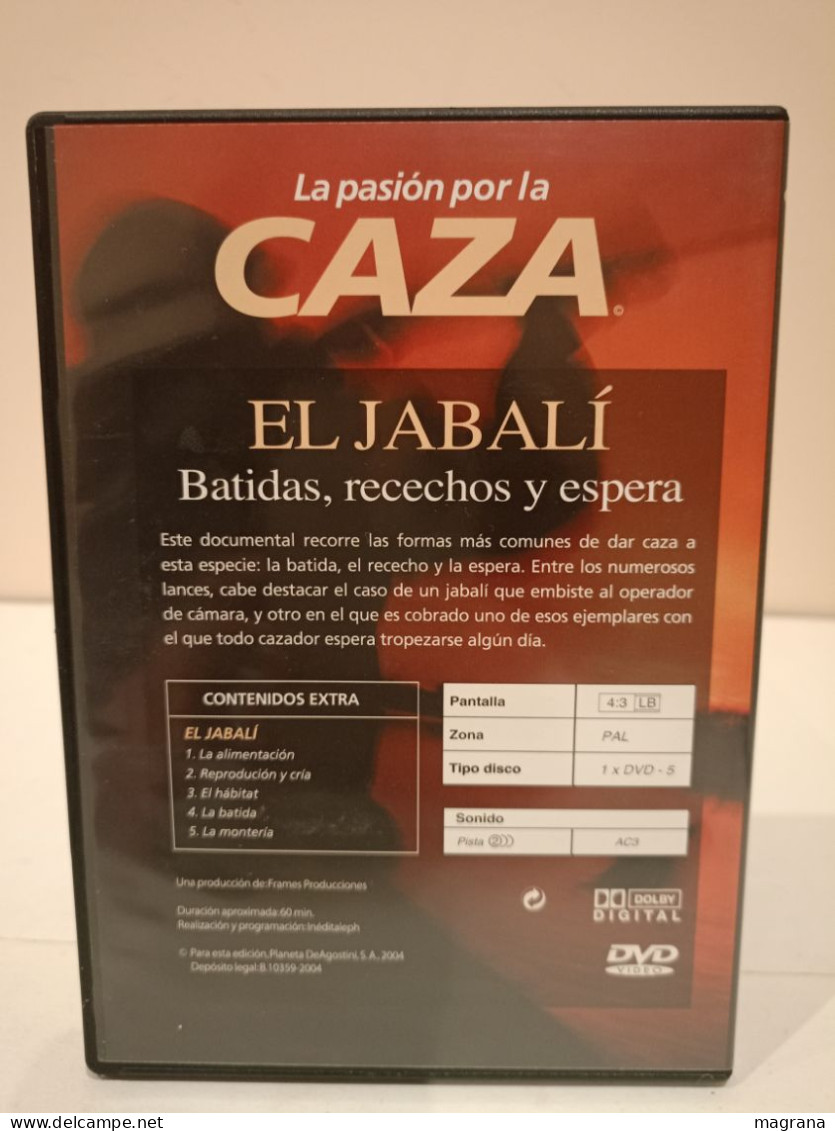 Película Dvd. El Jabalí. Batidas, Recechos Y Espera. La Pasión Por La Caza. Planeta DeAgostini. 2004 - Dokumentarfilme