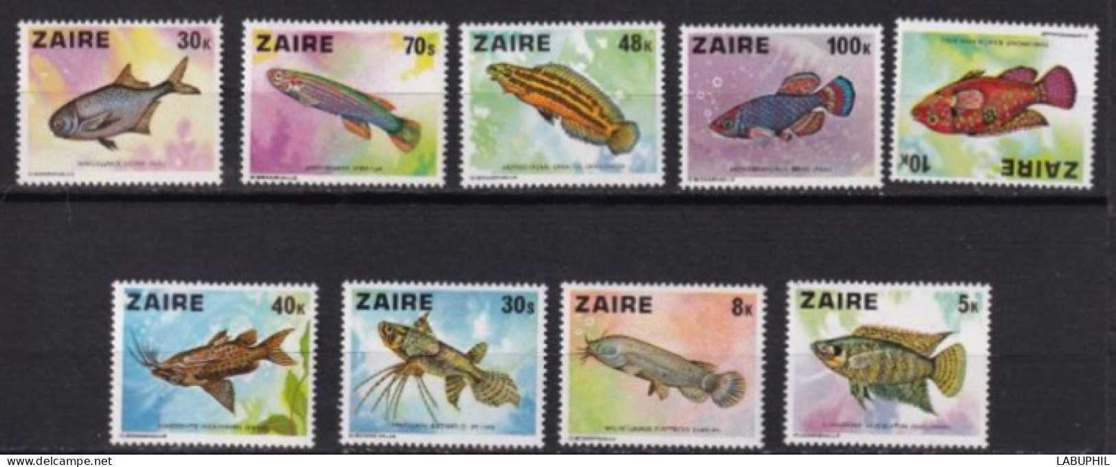 ZAIRE MNH ** 1978 Faune Poissons - Ungebraucht