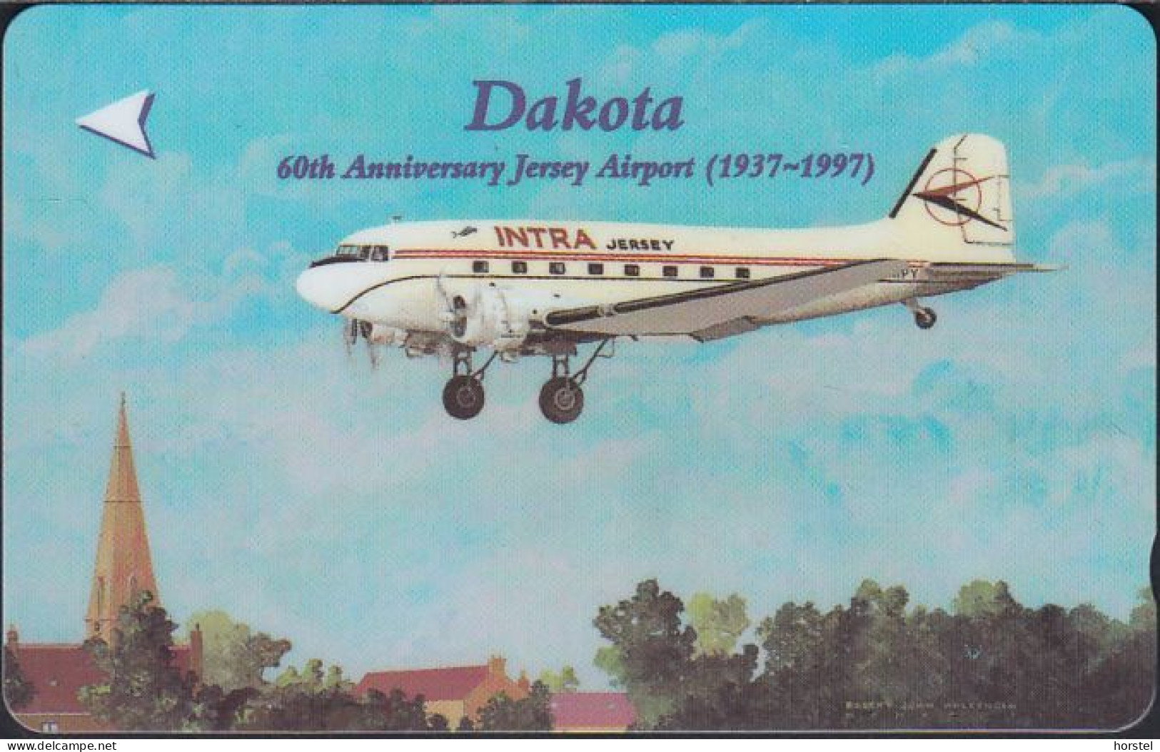 Jersey - 168 - 60th Anniversary Airport - Dakota - Airplane - Flugzeug - £2 - 55JERB - [ 7] Jersey Und Guernsey