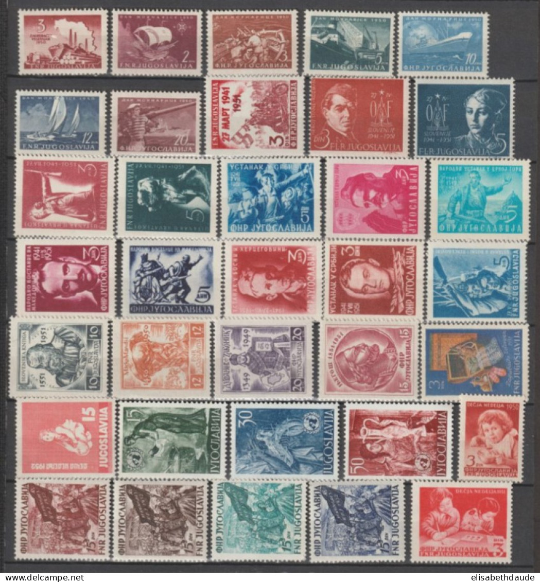 YOUGOSLAVIE - 1950/1953 - SERIES COMPLETES UNIQUEMENT ! * / MLH - COTE = 154 EUR - Neufs