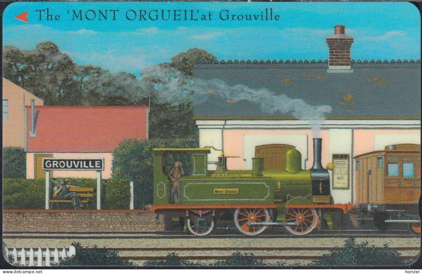 Jersey - 275 - Train - Eisenbahn - The Mont Orgueil At Grouville - £2 - 82JERC - Jersey Et Guernesey