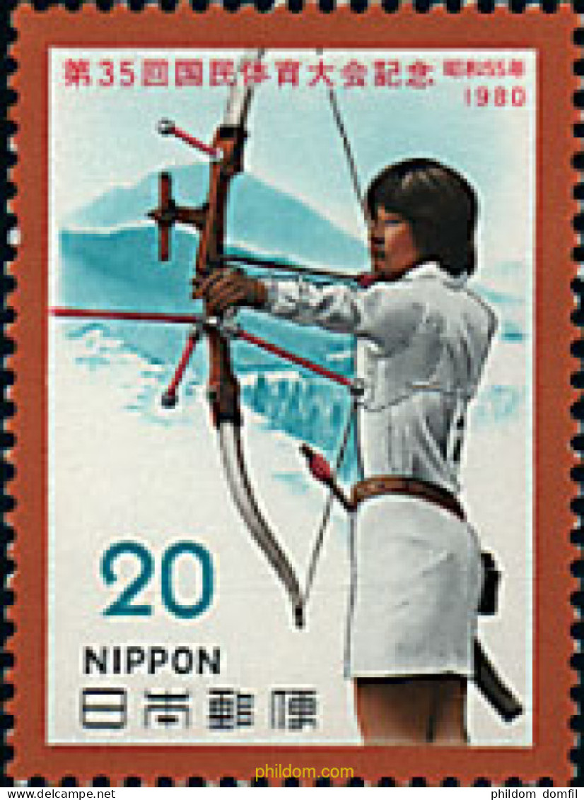 26704 MNH JAPON 1980 35 ENCUENTRO DEPORTIVO NACIONAL. - Neufs