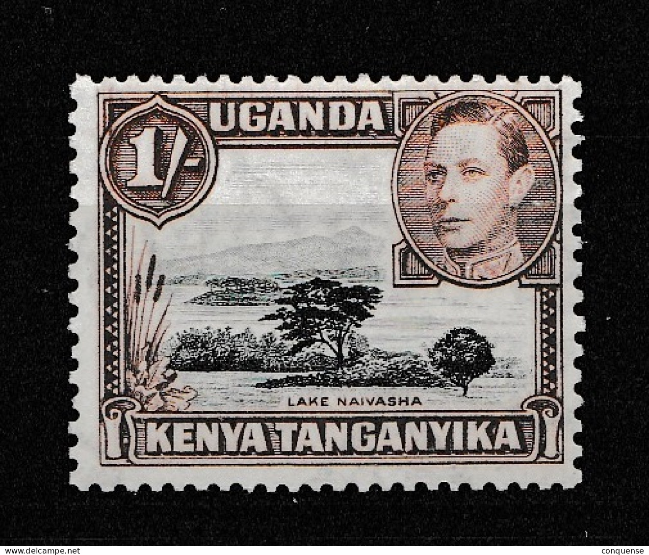 KENIA  UGANDA  TANGANICA  1935  YVERT  41  CARNELA- FINA-ESCANEADO  PORDETRAS - Kenya, Oeganda & Tanzania