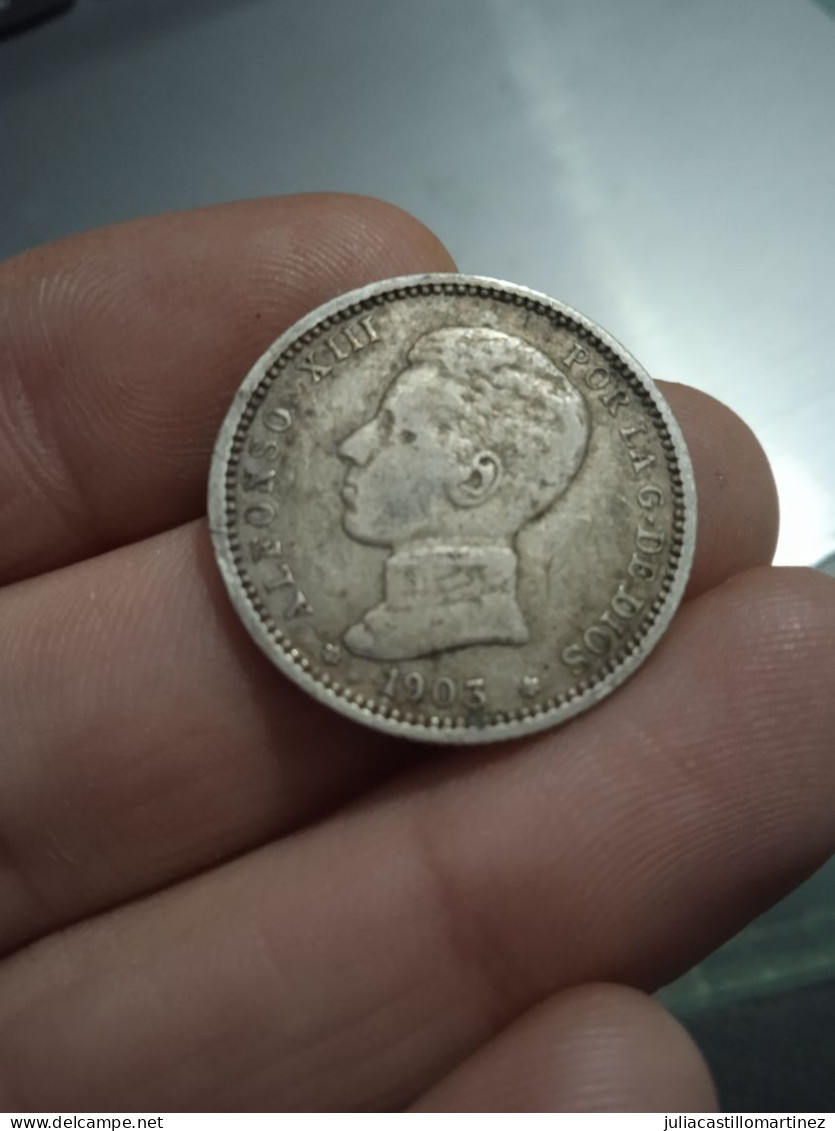 Moneda 1 Peseta Alfonso XIII De 1899, 1900 Y 1903 - Zu Identifizieren