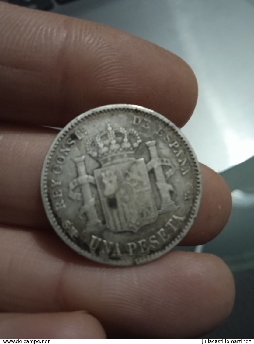 Moneda 1 Peseta Alfonso XIII De 1899, 1900 Y 1903 - Zu Identifizieren