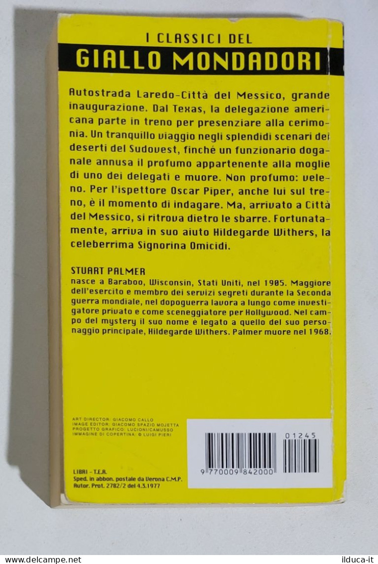 24707 Classici Giallo Mondadori Nr 1245 S Palmer L'enigma Della Banderilla 2010 - Policiers Et Thrillers