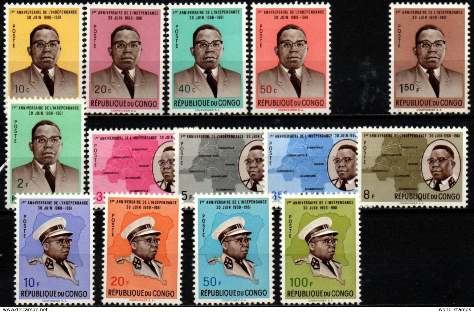 CONGO 1961 ** MANQUE 1 F - Ungebraucht