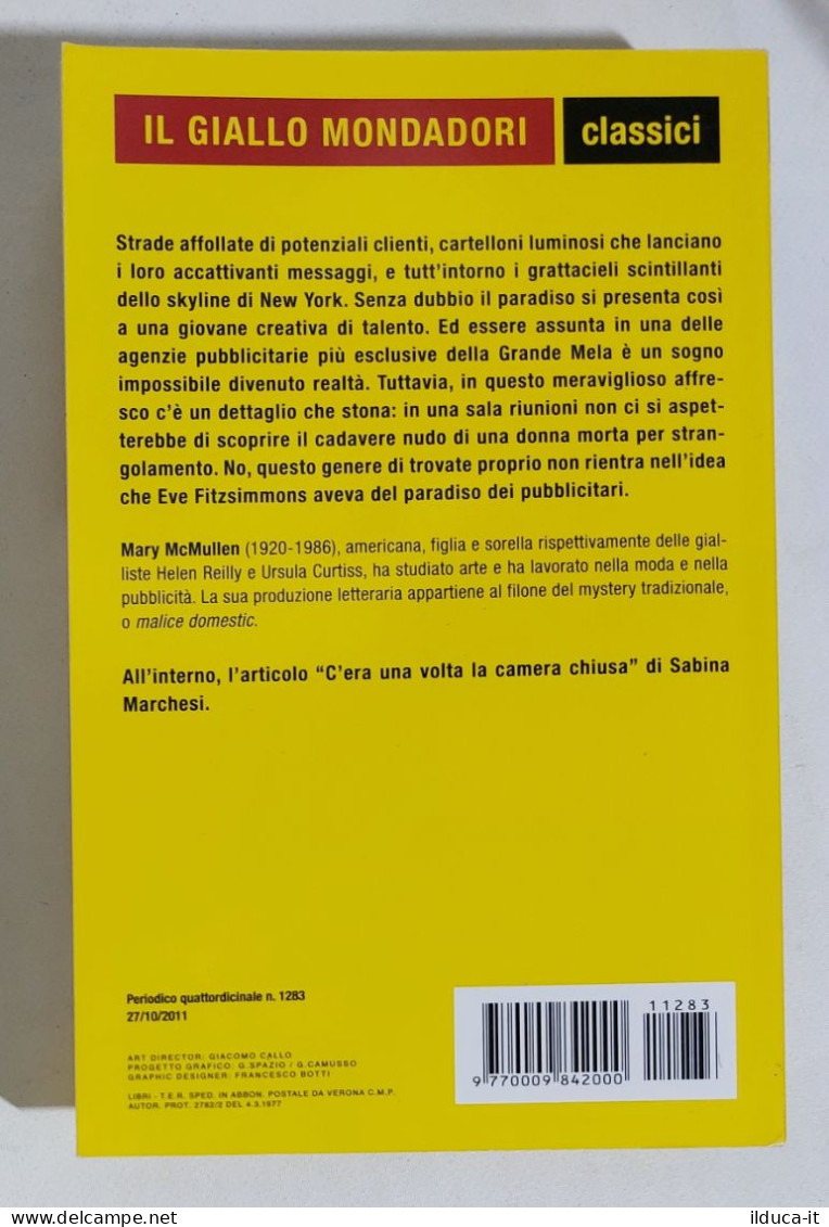 58701 Giallo Mondadori Classici N 1283 - McMullen La Vittima è In Incognito 2011 - Policiers Et Thrillers