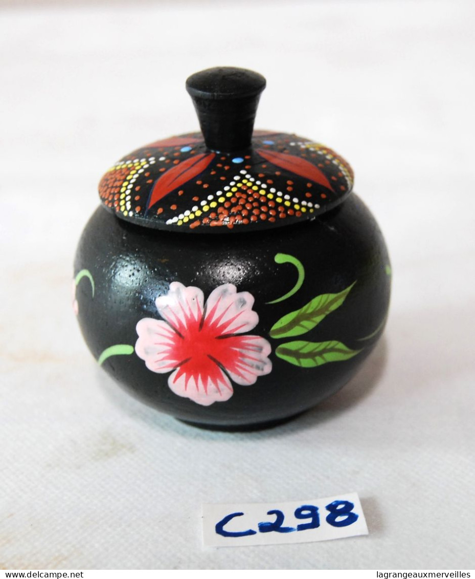 C298 Ancienne Bonbonnière - Décor Floral - Style Oriental - Mobilier