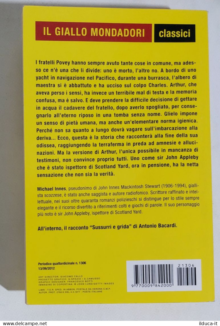 58714 Giallo Mondadori Classici N 1306 - M. Innes - Meglio Erede Che Morto 2012 - Politieromans En Thrillers