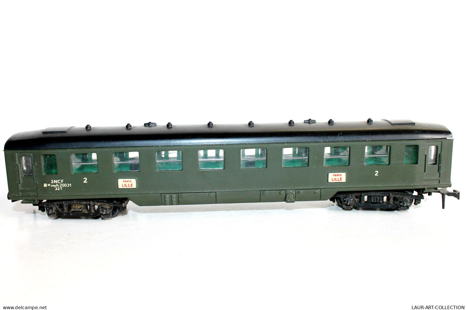 HORNBY ACHO VOITURE VOYAGEUR AMENAGÉ, 2nd CLASSE SNCF B10 Myfi 20031 PARIS LILLE, TRAIN - MODELE FERROVIAIRE (2105.207) - Scompartimento Viaggiatori