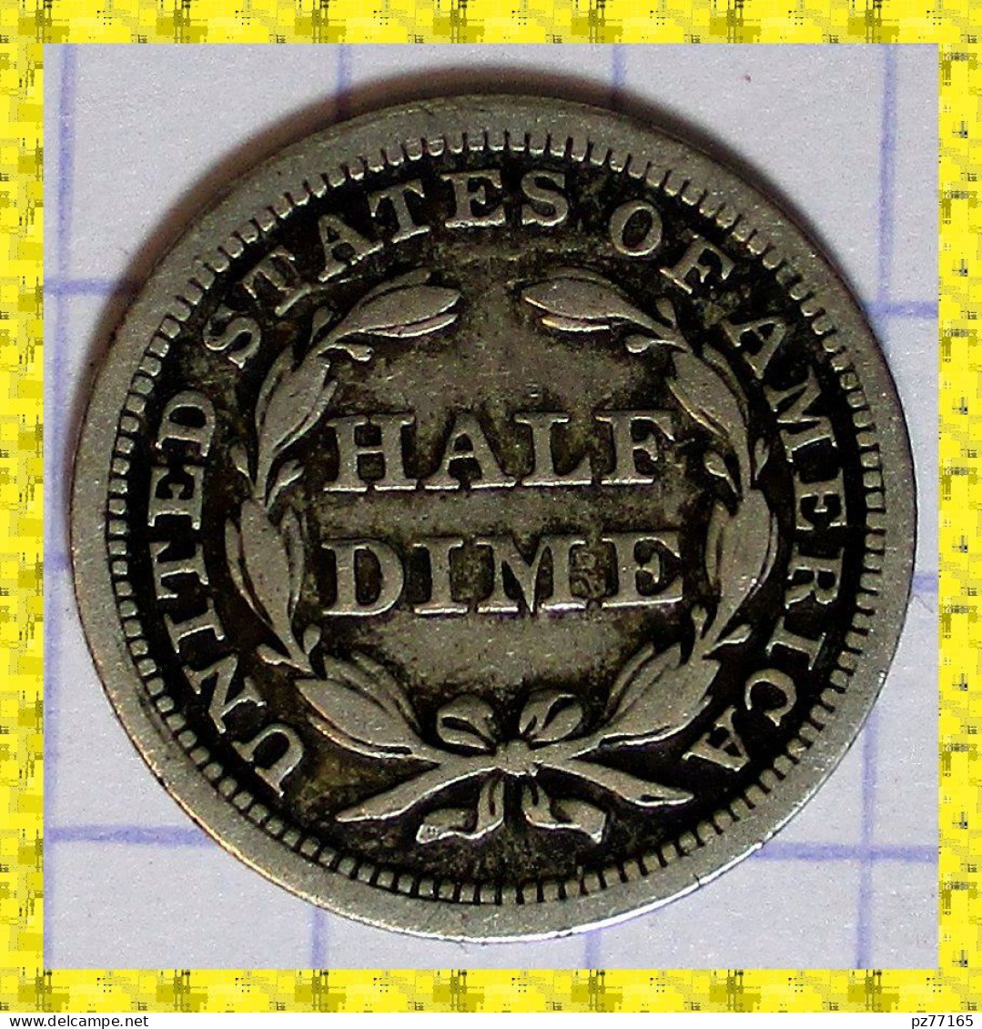 USA. ETATS UNIS. HALF DIME.  1853.  TTB++. Rare.  2 Photos. Argent  Silver - Half Dimes (Demi Dimes)