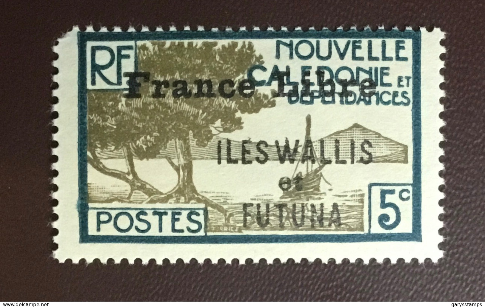 Wallis Et Futuna 1941 5c France Libre Y&T 96 MNH - Unused Stamps